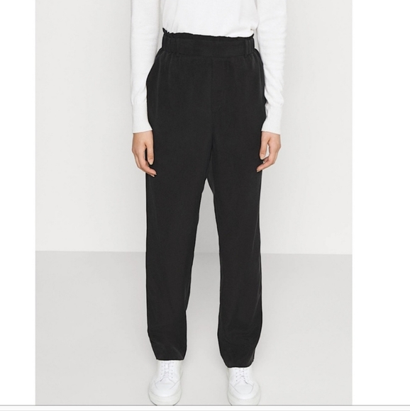 NOA NOA Black High Rise Cuffed Hem Trouser Pants - Picture 2 of 12